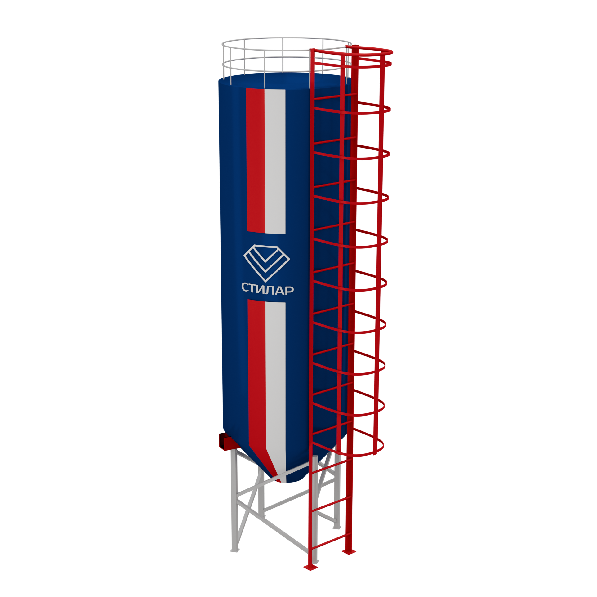 Цельносварный силос для зерна 600 м³ от производителя